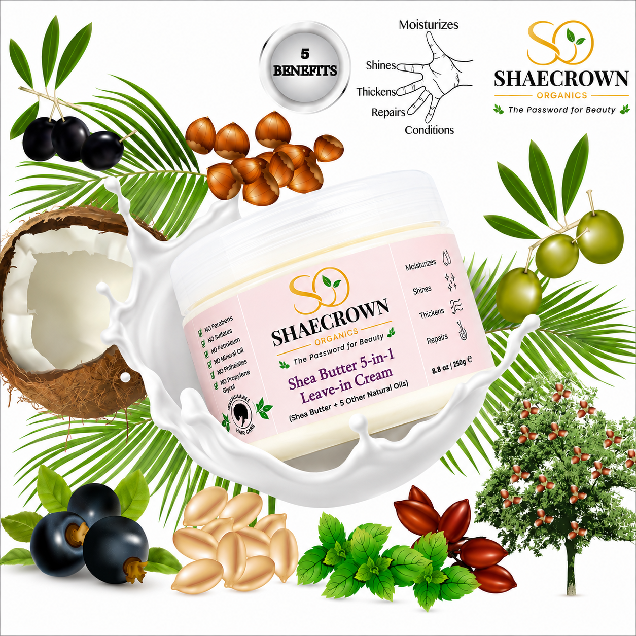 Shea Butter 5-in-1 Leave-in Cream - Image 4